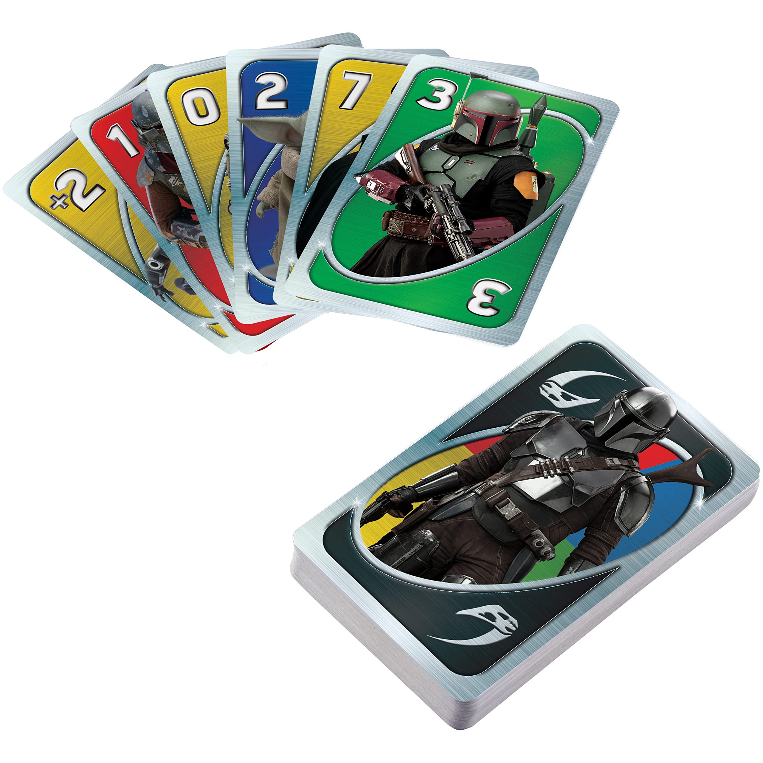 UNO The Mandalorian Star Wars Card Game in Collectible Tin – Family Fun for Ages 7+ with Special 'This is the Way' Rule