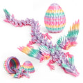 9-Inch Articulated Dragon in a Rainbow Egg – Poseable Fidget Toy & Desk Decor for Fantasy Fans