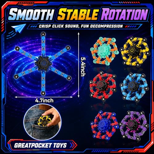 9-Pack 2-in-1 Transformable Fidget Spinners – Robot Sensory Toys for Kids, Quiet Spinning Bearings, Party Favors, Travel Stress Relief