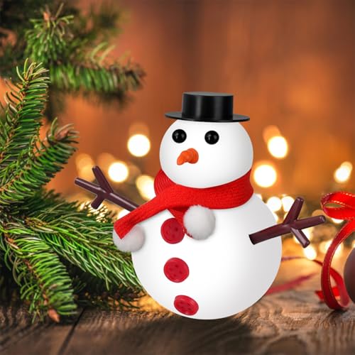 9-Pack Build a Snowman Kit – Air Dry Clay Christmas Crafts for Kids, Teens, Stocking Stuffers Under $10
