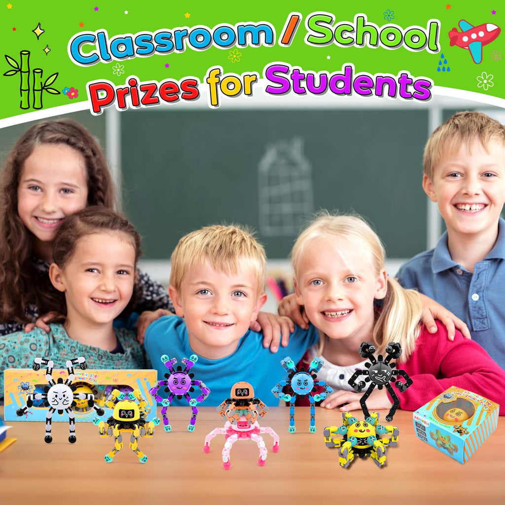 9-Pack Fidget Spinner Toys for Kids & Adults – Party Favors, Classroom Prizes, Stress Relief