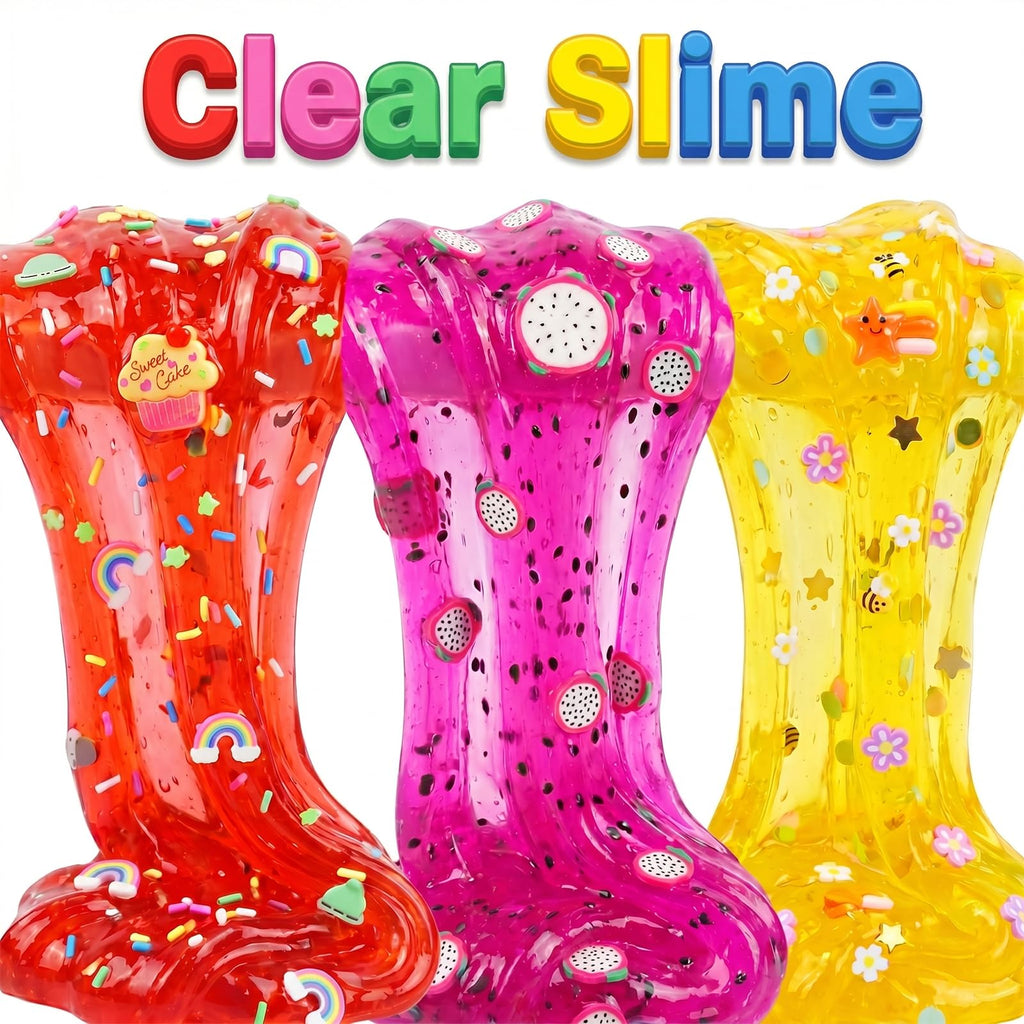 9-Pack Slime Kit with Butter Slime and Crunchy Jelly Slime - Soft, Non-Sticky, Washable - Sensory Toy for Kids Ages 3+