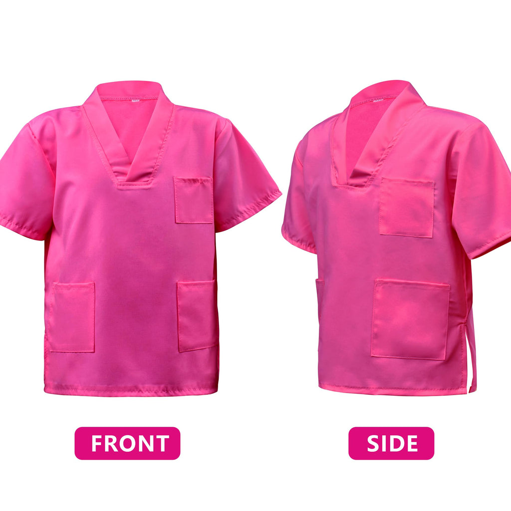 9-Piece Doctor Costume for Kids & Toddlers – Pink Scrubs Set with Real Stethoscope, Ages 3-12
