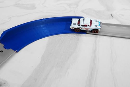 90 Degree Banked Curve Track for Hot Wheels – High-Speed Corner Replacement Piece