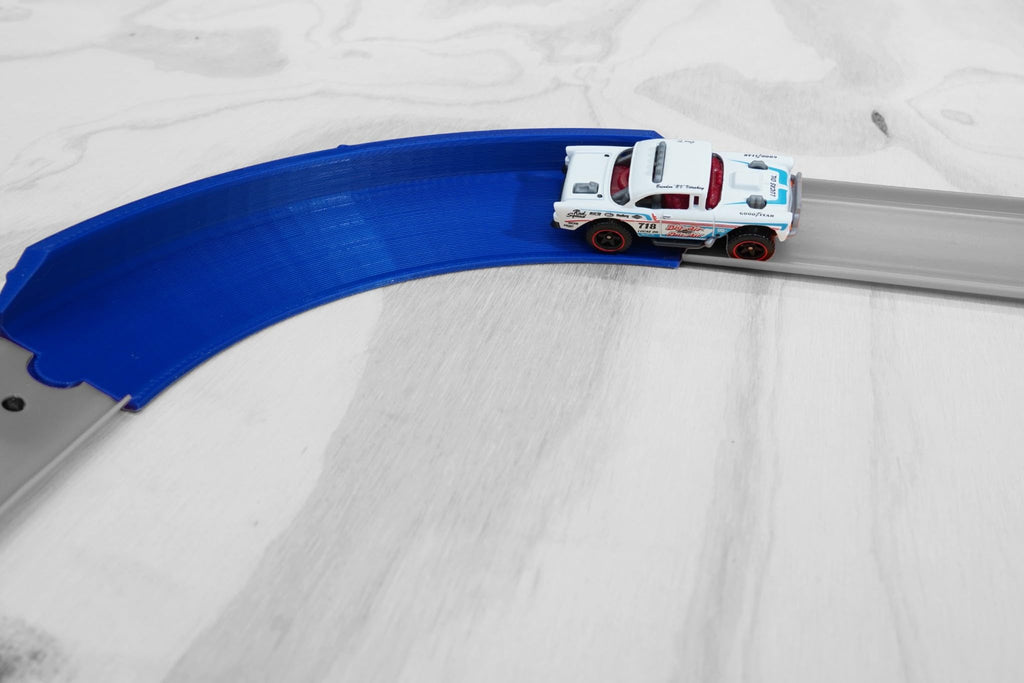 90 Degree Banked Curve Track for Hot Wheels – High-Speed Corner Replacement Piece