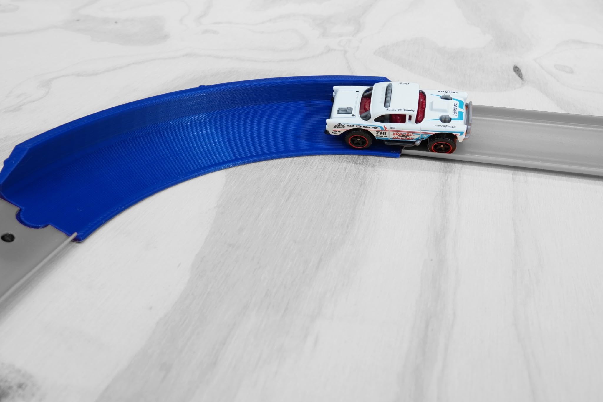 90 Degree Banked Curve Track for Hot Wheels – High-Speed Corner Replacement Piece