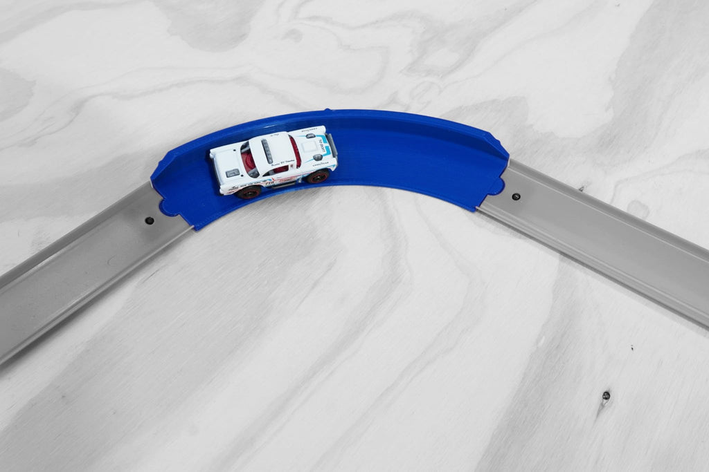 90 Degree Banked Curve Track for Hot Wheels – High-Speed Corner Replacement Piece