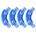 90 Degree Banked Turn Racetrack Connectors for Hot Wheels – 4 Pack (Blue)