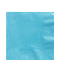 Amscan Caribbean Blue Party Napkins - 100 Count, 2-Ply Luncheon Napkins, 6.5 x 6.5 in.