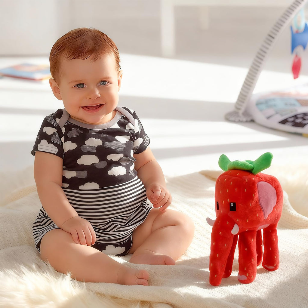 9.8-Inch Strawberry Elephant Plush – Soft Kawaii Stuffed Animal, Brainrot Style Gift