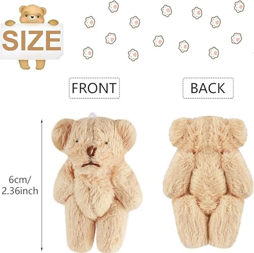 A Little Pocket Bear Hug - Mini Bronze Plush with Hug Token Card, Emotional Support Gift for Graduation Birthday