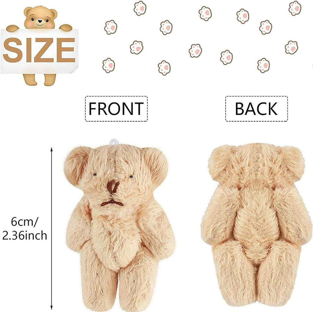 A Little Pocket Bear Hug - Mini Bronze Plush with Hug Token Card, Emotional Support Gift for Graduation Birthday