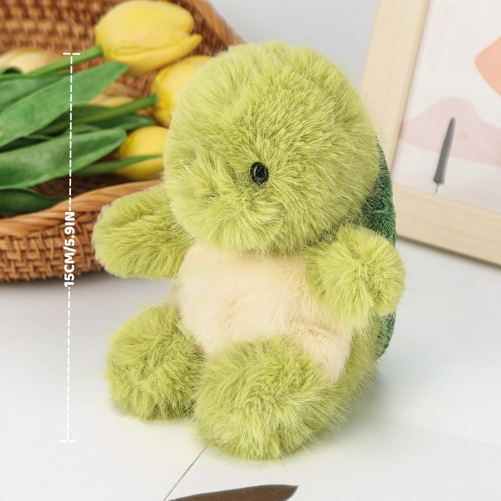 ABEARCAR 6-Inch Soft Sea Turtle Plush – Cute Stuffed Animal Gift for Kids and Girlfriend