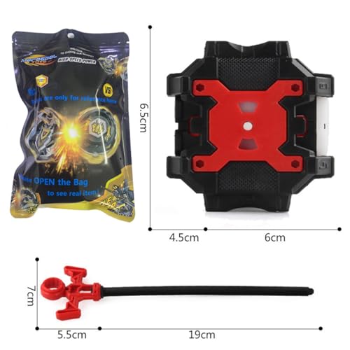 Absdcom B-122 Geist Fafnir Starter Pack - Spinning Top Battle Toy with Launcher for Kids 6-12