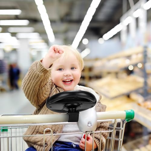 Accmor Stroller Steering Wheel Toy – BPA-Free Pretend Driving Toy with Air Horn, Velcro Attachment for Strollers and Shopping Carts