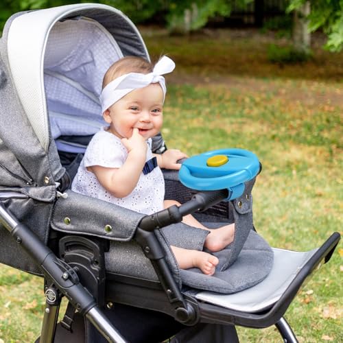 Accmor Stroller Steering Wheel Toy – Simulated Driving Fun for Strollers, Shopping Carts (BPA-Free, No Batteries)