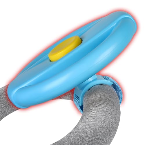 Accmor Stroller Steering Wheel Toy – Simulated Driving Fun for Strollers, Shopping Carts (BPA-Free, No Batteries)