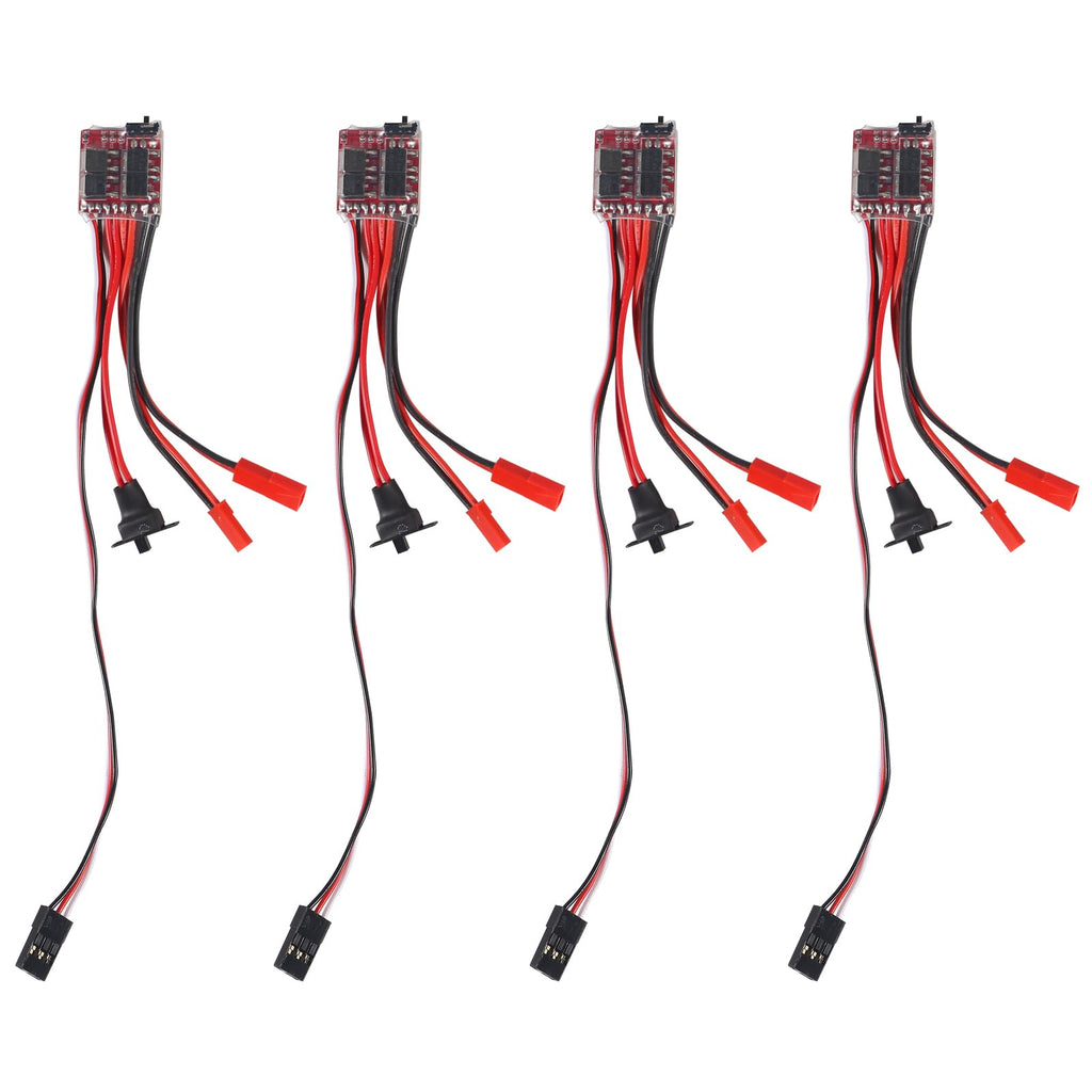 ACEIRMC Mini 20A Brushed ESC 2KHz Forward Reverse Brake for RC Car Boat Tank 5-Pack
