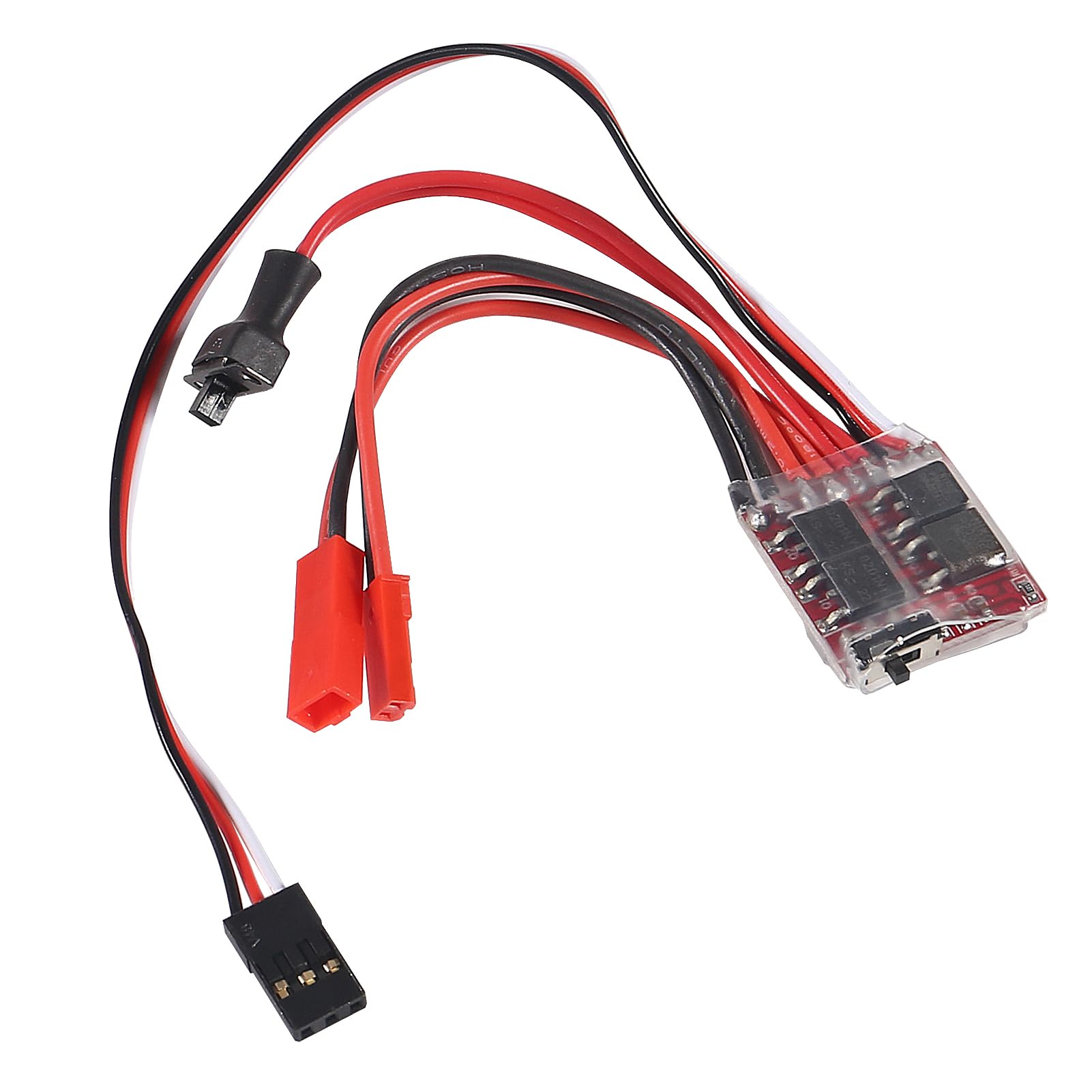 ACEIRMC Mini 20A Brushed ESC 2KHz Forward Reverse Brake for RC Car Boat Tank 5-Pack