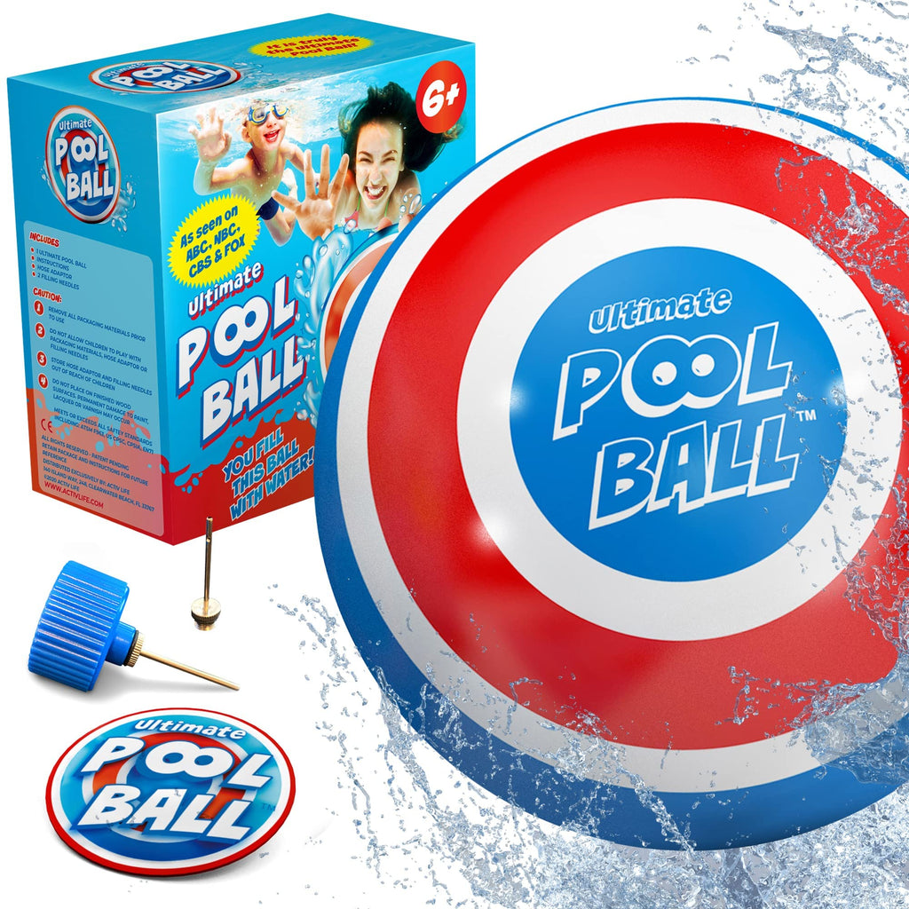 Activ Life Ultimate Pool Ball – 6-Inch Water-Fillable Underwater Ball for Pool Games, Beach Fun, and Family Play