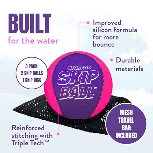 Activ Life Ultimate Water Skip Ball – Bouncing Beach Toy for Pool & Family Fun