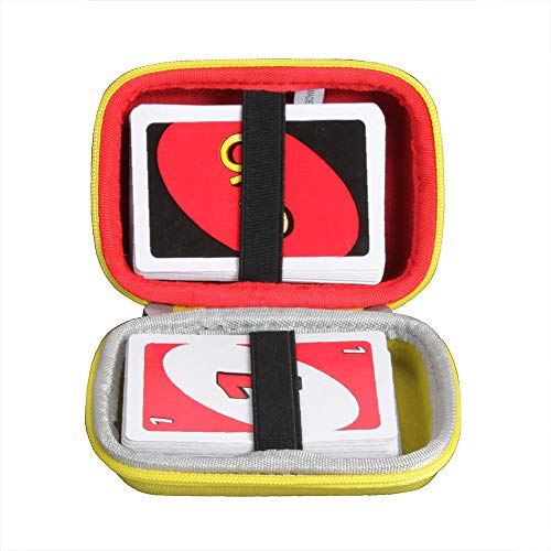 adada Hard Travel Case for Mattel UNO Card Game – Protective EVA Storage (Case Only)