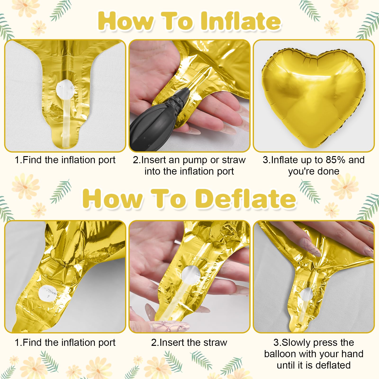Adorely Black Gold Welcome Home Balloon Banner Set with Foil Banner, Heart Balloons & Confetti