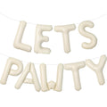 Adorely Cream White Let's Pawty Balloon Banner 40 Inch – Pet Birthday Decor
