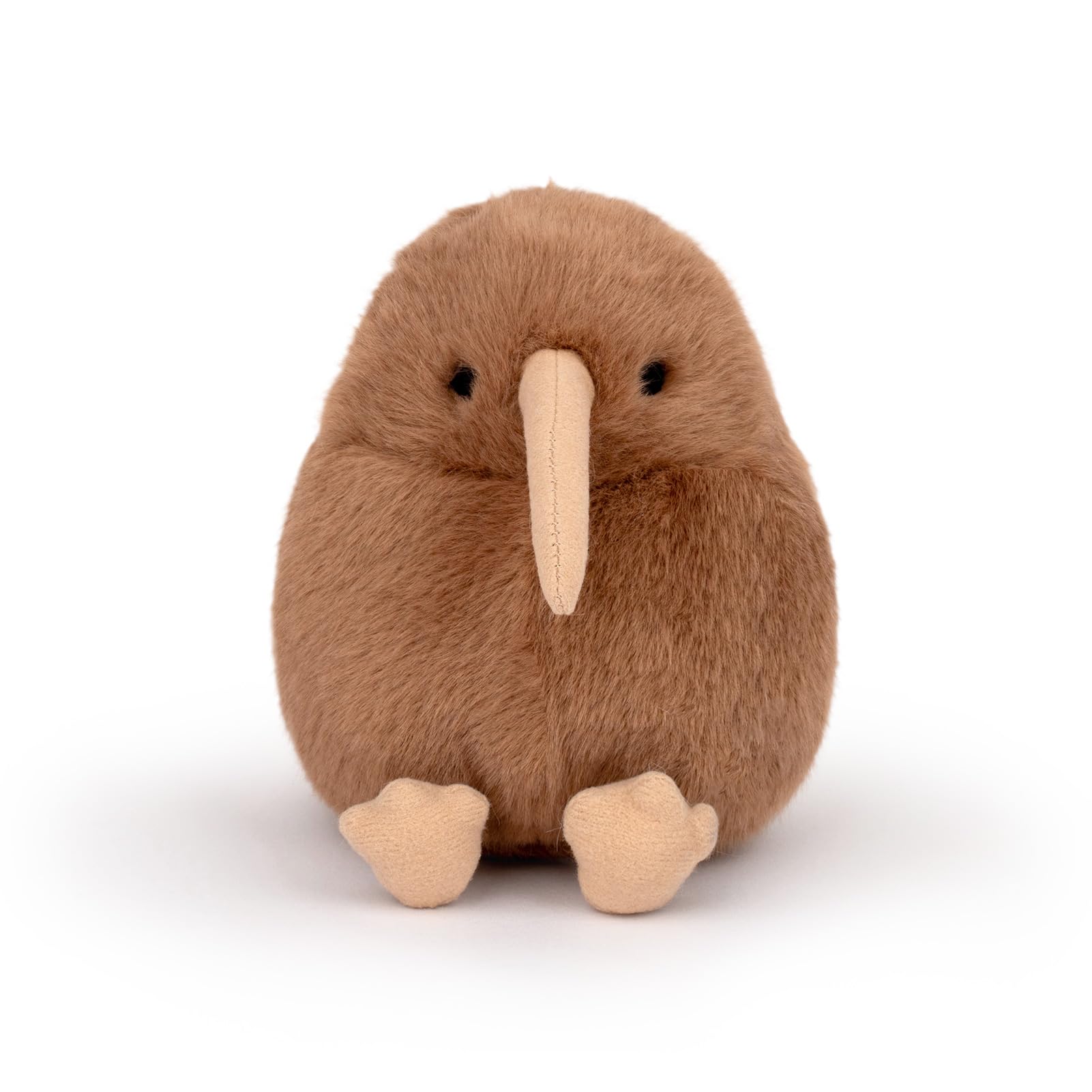 Adorlynetty 5-Inch Kiwi Bird Plush Toy – Soft Stuffed Animal with Realistic Brown Design, Safe for Kids