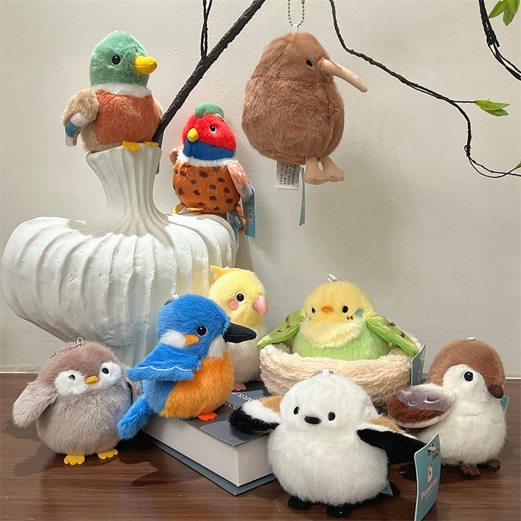 Adorlynetty 5-Inch Kiwi Bird Plush Toy – Soft Stuffed Animal with Realistic Brown Design, Safe for Kids