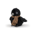 Adorlynetty Crow Plush – 4.5-Inch Soft Stuffed Bird with Shawl, Safe for Kids, Keychain Pendant