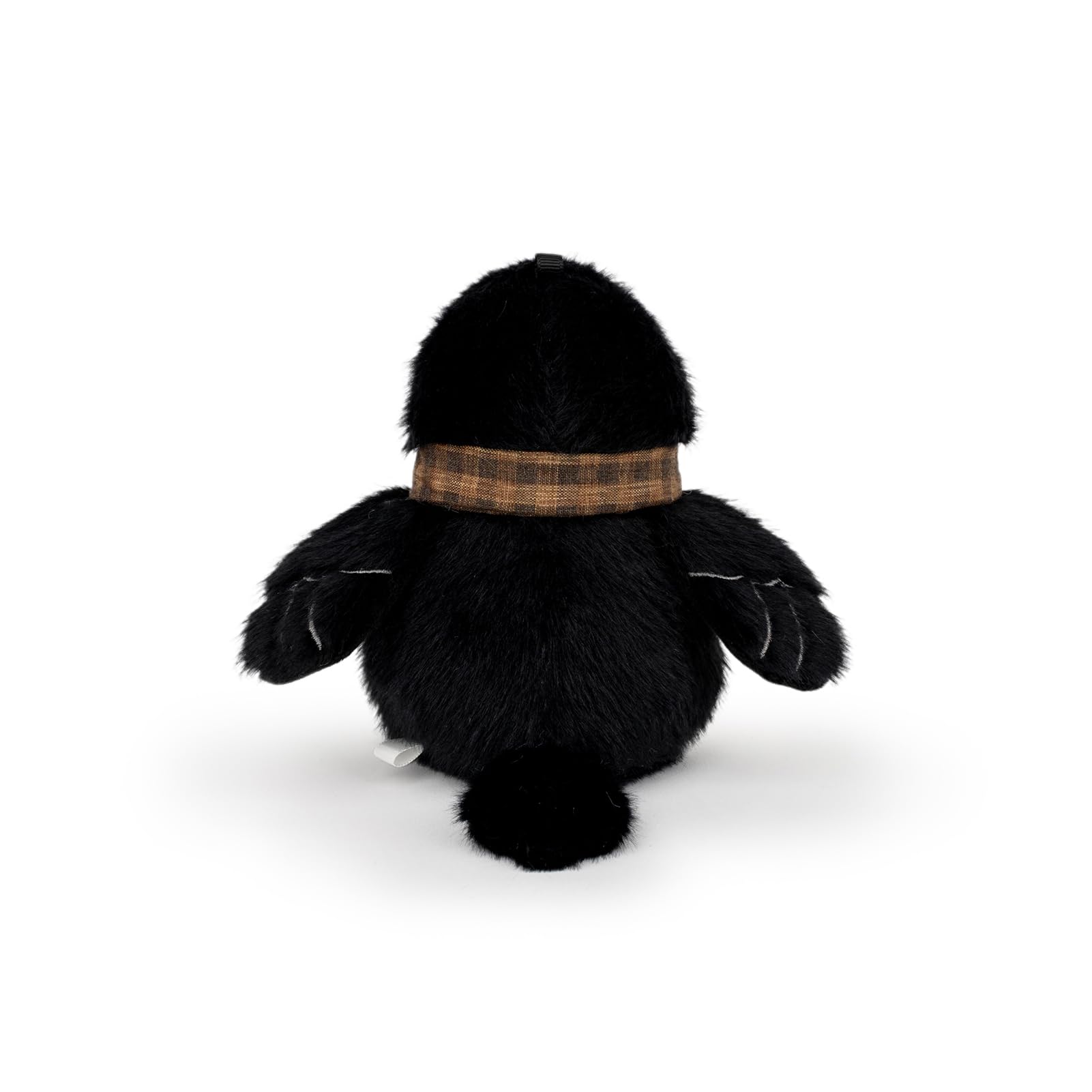 Adorlynetty Crow Plush – 4.5-Inch Soft Stuffed Bird with Shawl, Safe for Kids, Keychain Pendant