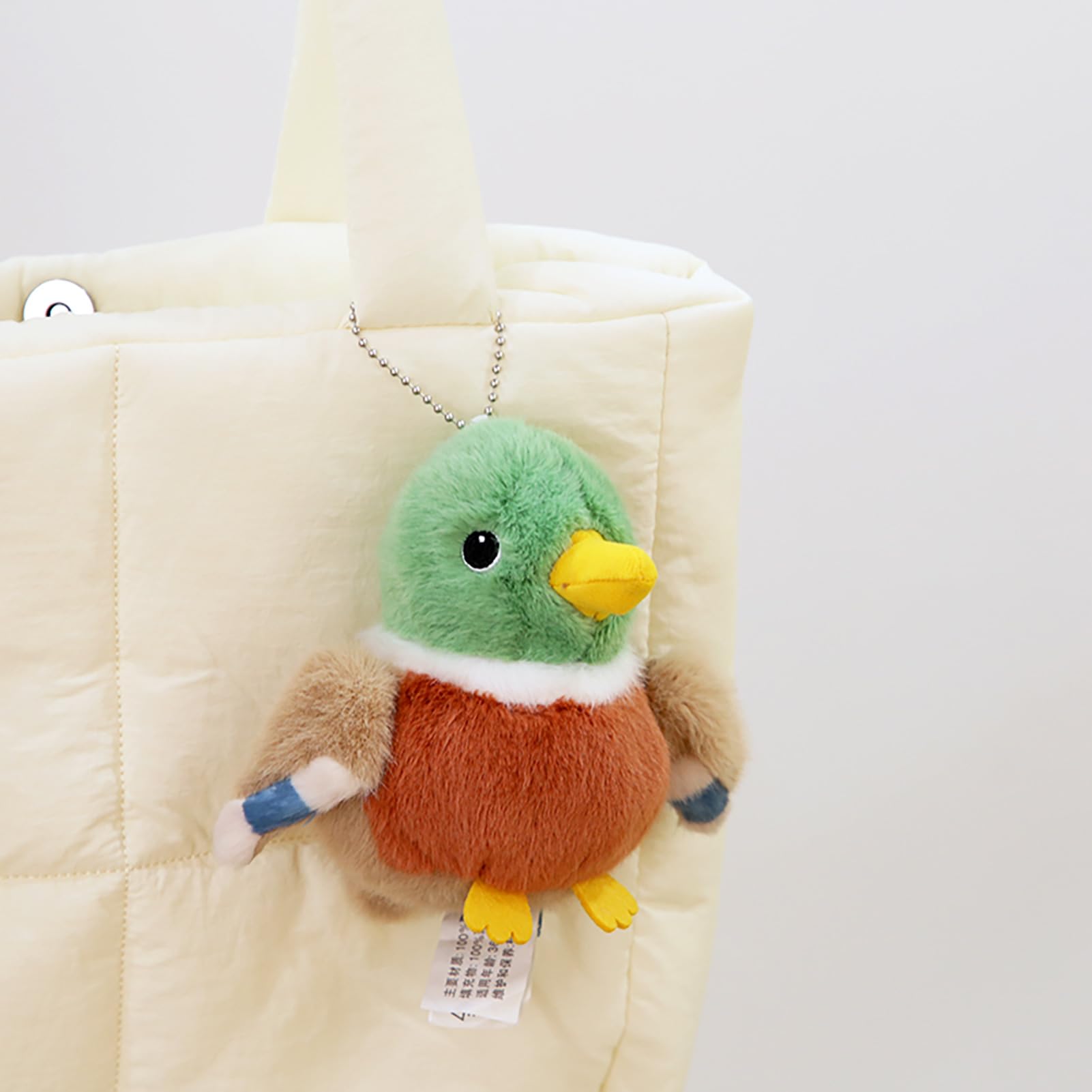 Adorlynetty Mallard Duck Stuffed Animal – 5 Inch Realistic Plush Toy, Cute Little Bird Plushie for Kids and Friends