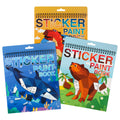 AEAHALY Paint by Sticker Books for Kids Ages 4-8 – Reusable Sticker Set with Dinosaur, Ocean, Animal, Ice Cream, and Donut Themes (3-Pack)