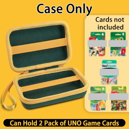Aenllosi Hard Case for UNO Cards – Holds Up to 300 Cards, Deep Green (Case Only)