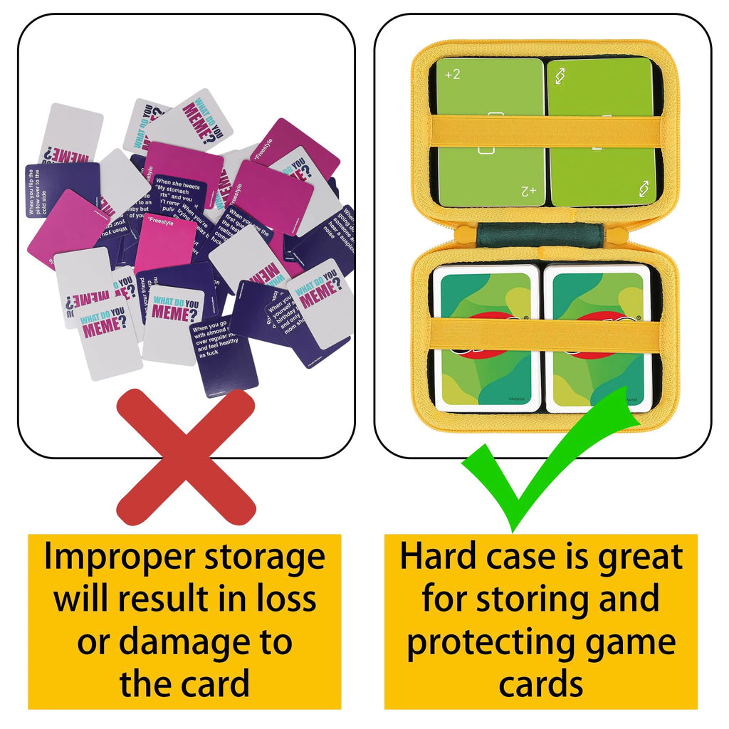 Aenllosi Hard Case for UNO Cards – Holds Up to 300 Cards, Deep Green (Case Only)