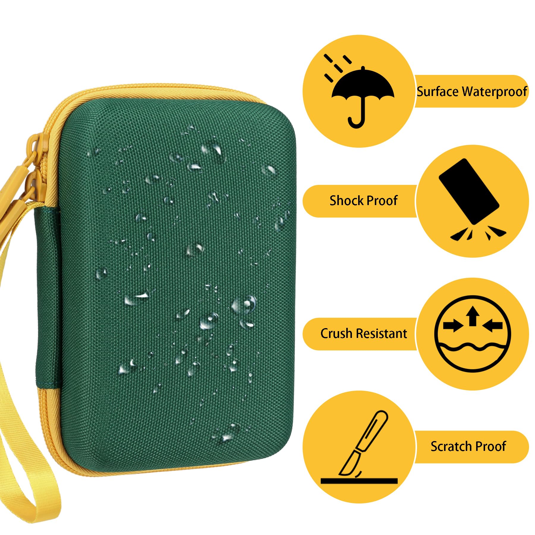 Aenllosi Hard Case for UNO Cards – Holds Up to 300 Cards, Deep Green (Case Only)