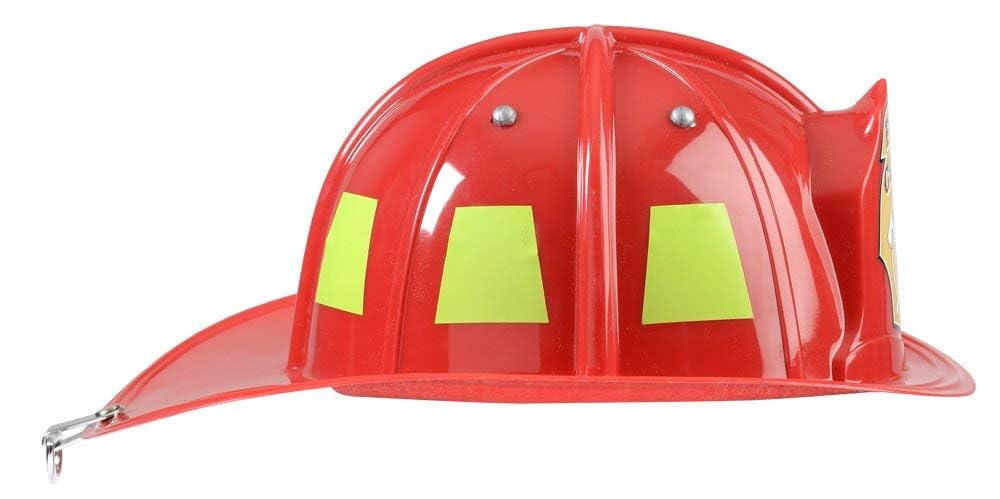 Aeromax Jr. Firefighter Helmet – Red, Adjustable Youth Size for Kids' Dress-Up