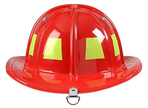 Aeromax Jr. Firefighter Helmet – Red, Adjustable Youth Size for Kids' Dress-Up