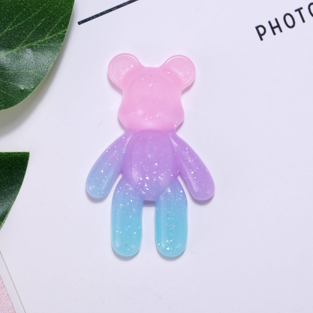 Aesnefe Pocket Bear Hug - Anxiety Relief Gift with Uplifting Card - Pink Blue Mini Worry Bear for Stress Relief