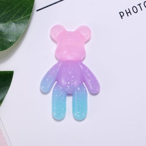 Aesnefe Pocket Bear Hug - Anxiety Relief Gift with Uplifting Card - Pink Blue Mini Worry Bear for Stress Relief