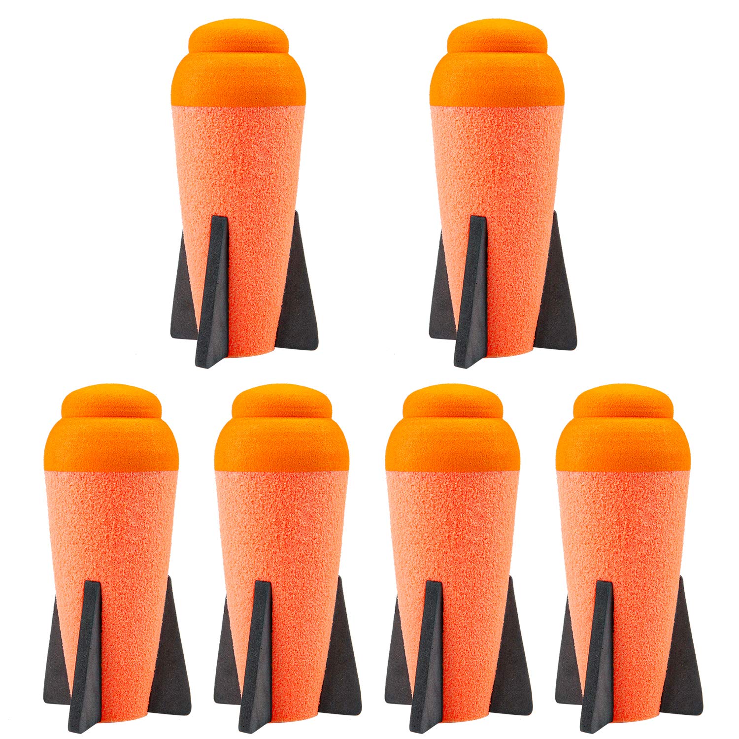 Aevdor 6-Pack Foam Mega Missile Refill Darts for Nerf N-Strike Elite Blasters