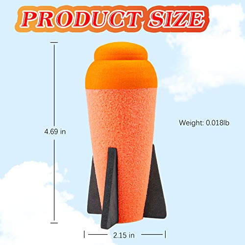 Aevdor 6-Pack Foam Mega Missile Refill Darts for Nerf N-Strike Elite Blasters
