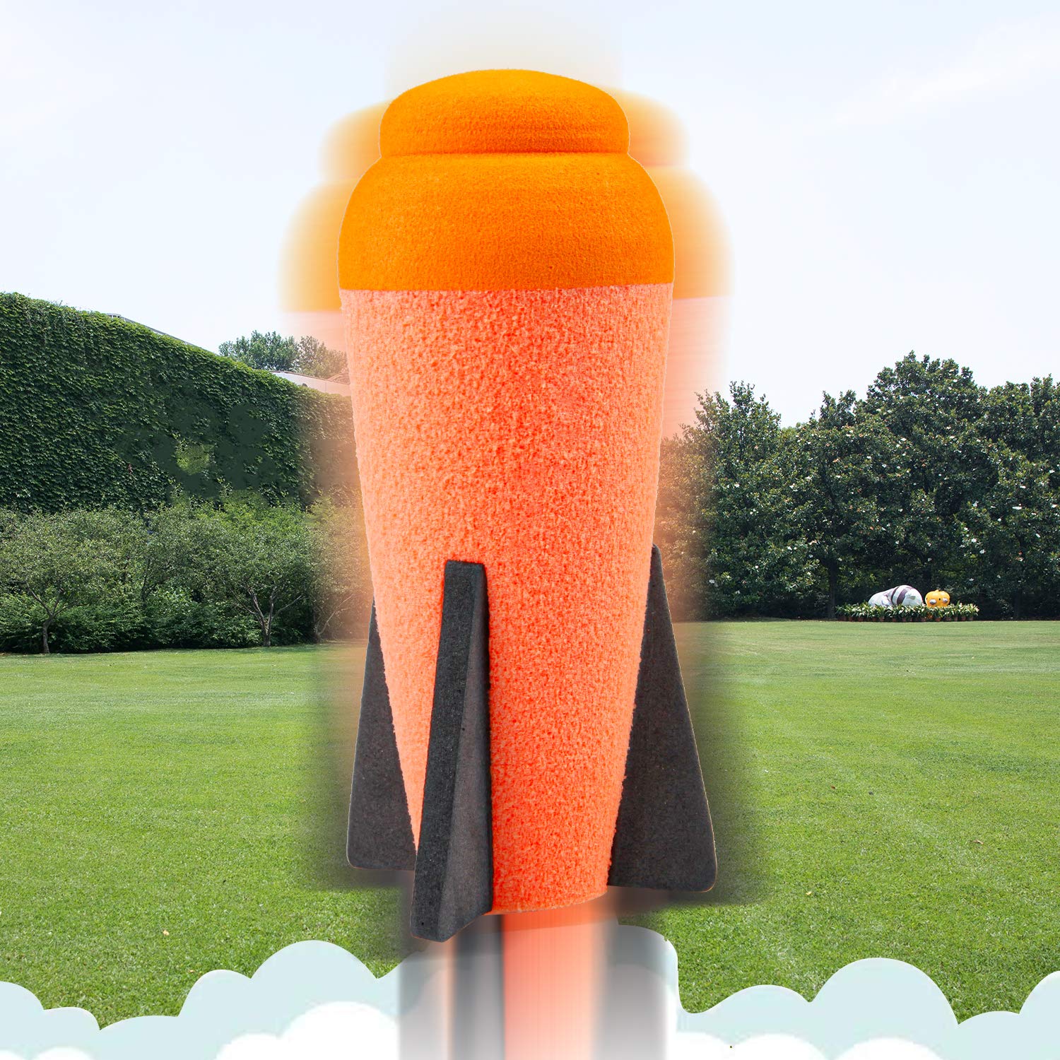 Aevdor 6-Pack Foam Mega Missile Refill Darts for Nerf N-Strike Elite Blasters