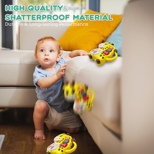 AFKSTL Baby Piano Toy for 6-12 Months - Light Up Musical Toy with 3 Modes, Giraffe Design