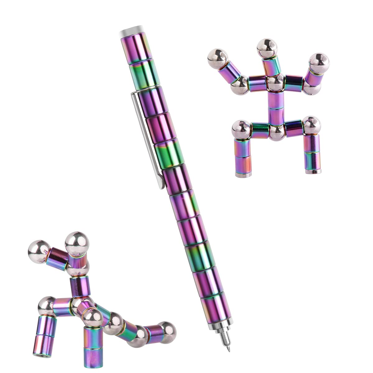AFN Magnetic Fidget Pen - Mixcolor Decompression Toy for Teens and Adults