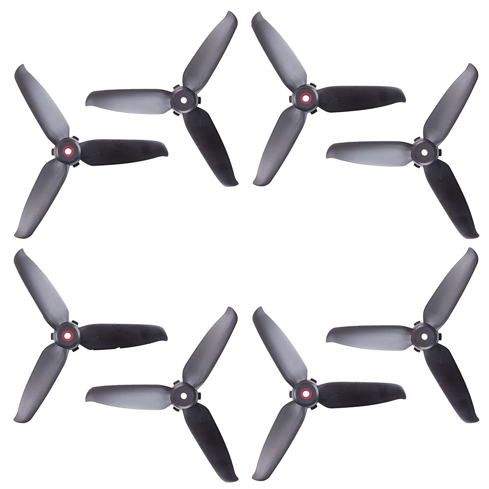 AFOIS 5328 Propellers for DJI FPV – 8-Pack (4CW+4CCW) – PC Material, Quick-Release, Black