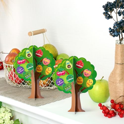 Aginc Berry 16-Piece Fruit Bible Trees DIY Craft Kit for Kids - Christian Religious Sunday School Activity