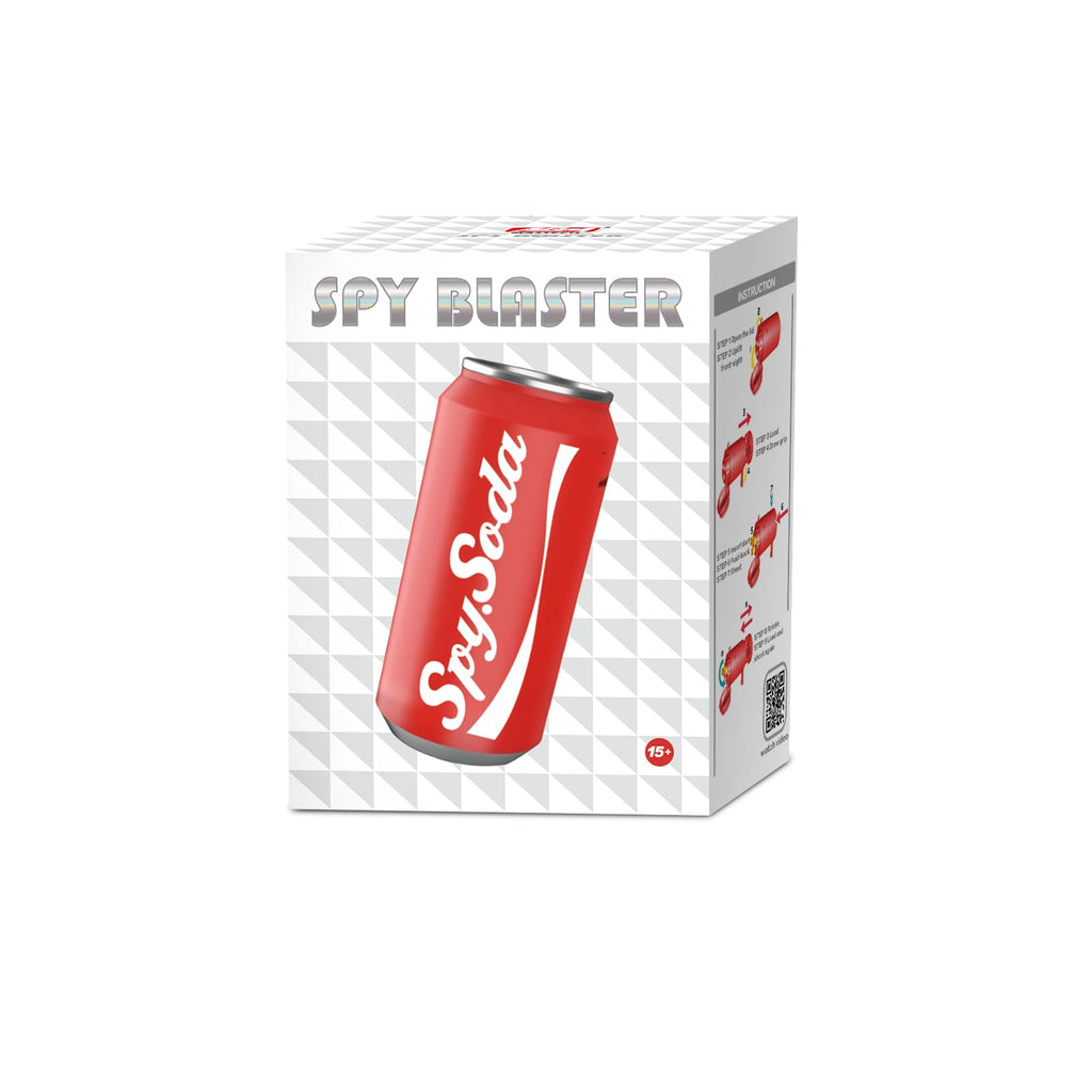 AGM MASTECH Transforming Soda Can Dart Blaster – Novelty Foam Dart Launcher with 30 Darts & 3 Targets, Ages 15+
