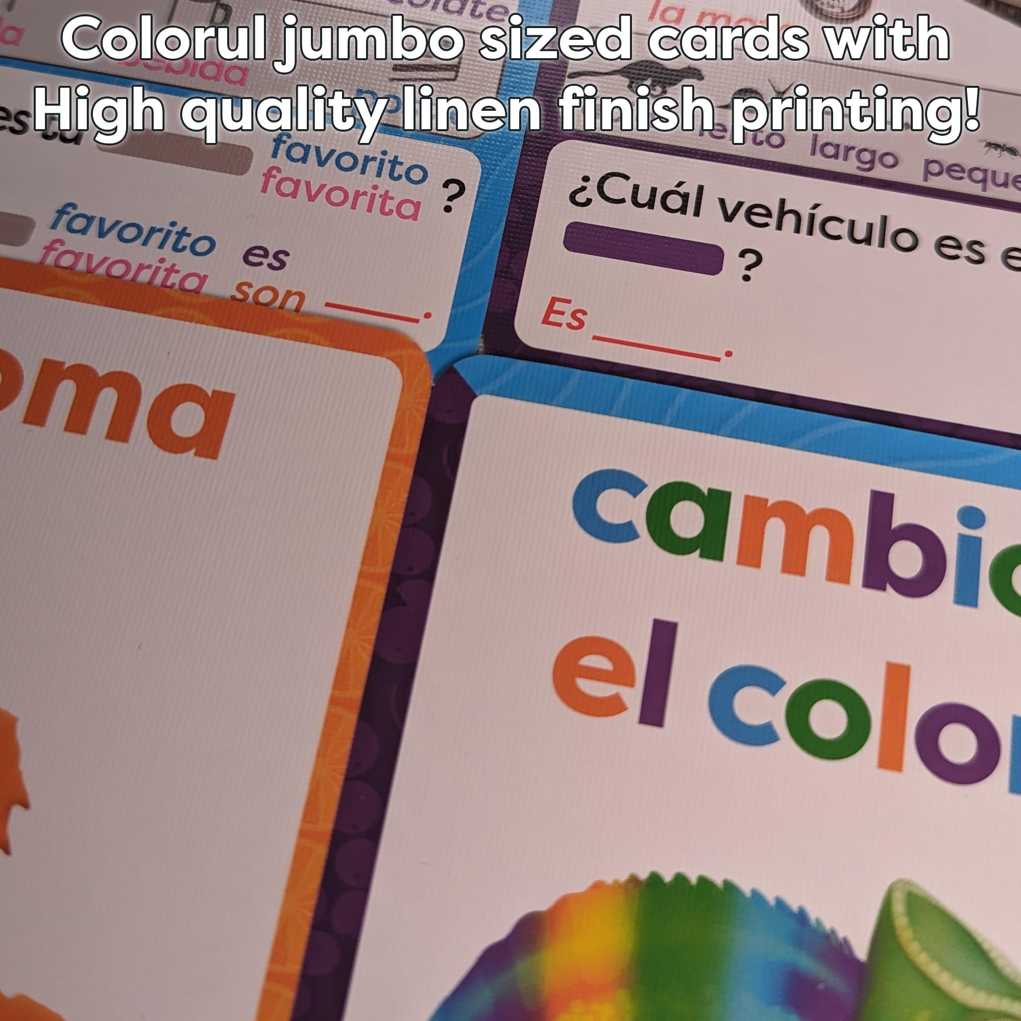 AGO en Español 2 Deluxe Edition: Spanish Learning Card Game with 36 Illustrated Questions – Boost Vocabulary & Grammar Through Conversation